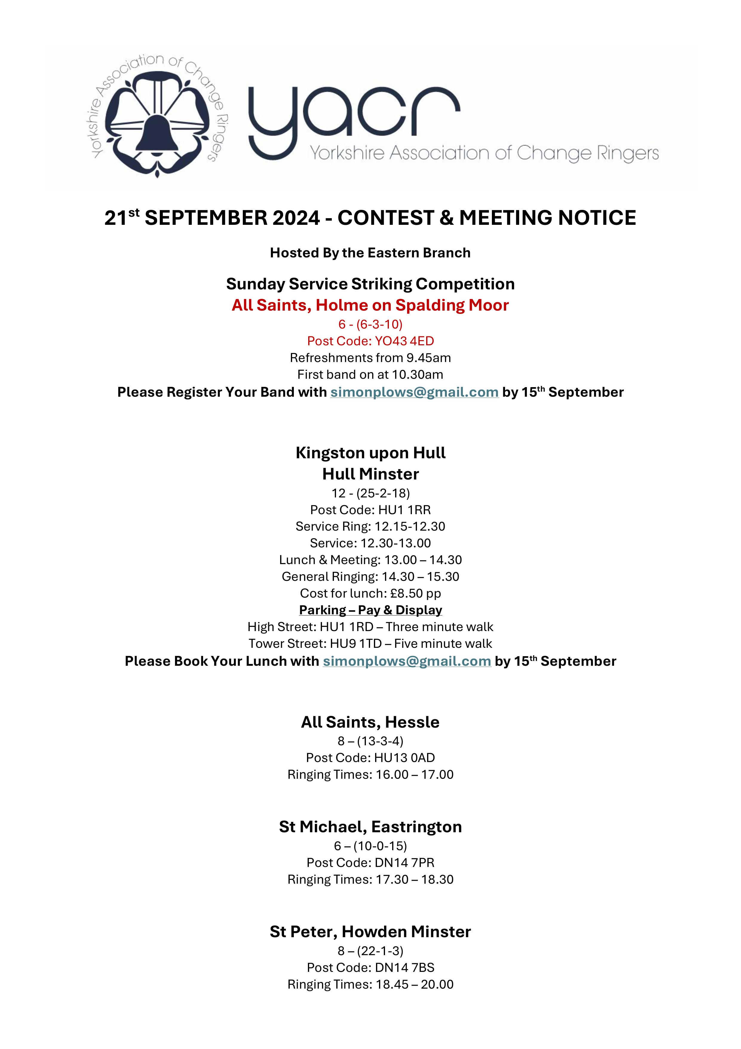 September meeting