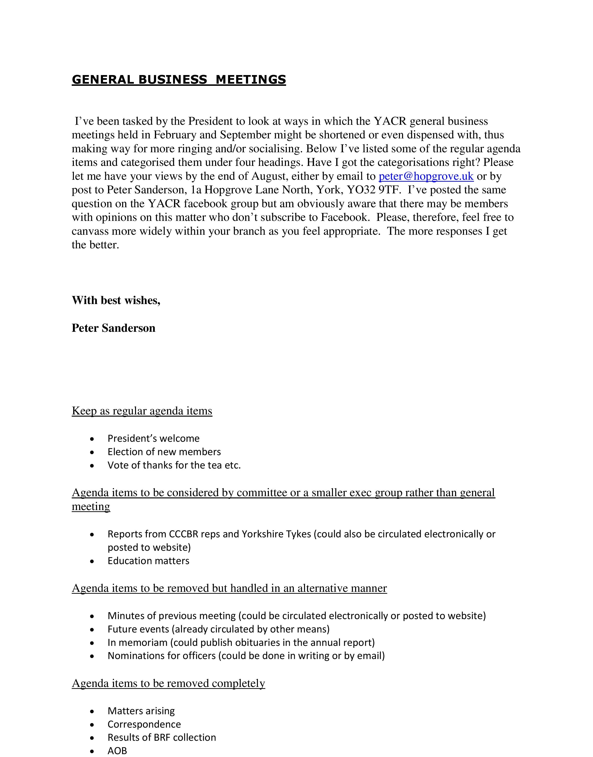 General Meeting Proposals1